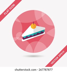 sandwich flat icon with long shadow,eps10
