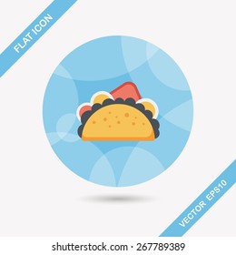 sandwich flat icon with long shadow,eps10