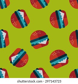 sandwich flat icon,eps10 seamless pattern background