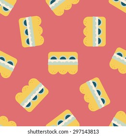 sandwich flat icon,eps10 seamless pattern background