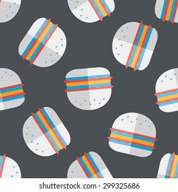 sandwich flat icon,eps10 seamless pattern background