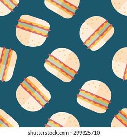 sandwich flat icon,eps10 seamless pattern background