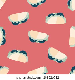 sandwich flat icon,eps10 seamless pattern background
