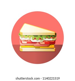 Sandwich flat style