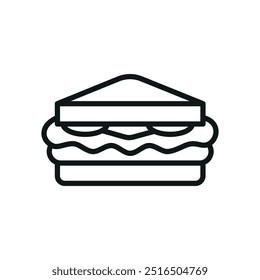 Sanduíche ícone de bebida de alimentos vetor projeto básico modelos de conceito simples e modernos