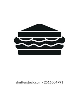 Sanduíche ícone de bebida de alimentos vetor projeto básico modelos de conceito simples e modernos