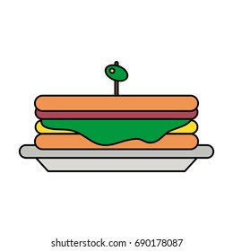 sandwich food icon image 