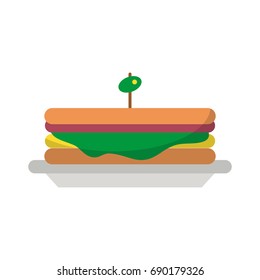 sandwich food icon image 