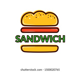 Sandwich food  icon. modern design, illustration