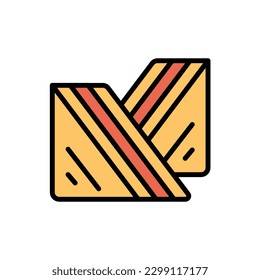 Sandwich Food Icon Vector Illustration