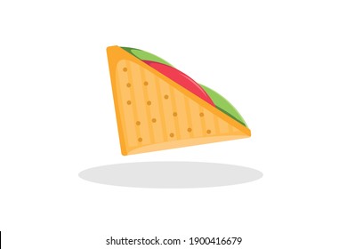 Sandwich Food Menu Vector Illustration