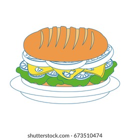 sandwich food vector