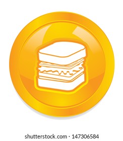 Sandwich Gold button