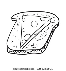 sandwich graphic design vector illustration,art tattoo sketch,hand draw,print use