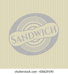 Sandwich grunge stamp