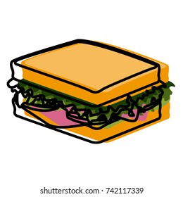 Sandwich healthy food