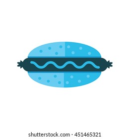 Sandwich icon blue color tone