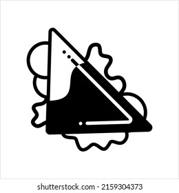 Sandwich Icon, Bread Sandwich Icon, Slices Of Bread Snack Vector Art Illustration