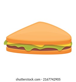 Sandwich Icon Cartoon Vector. Food Ham. Deli Lunch