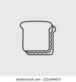 sandwich icon cheese and bread fast food