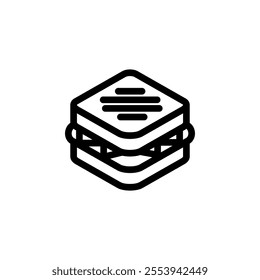 sandwich icon design concept for web