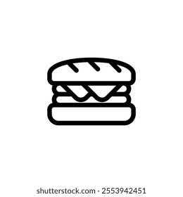 sandwich icon design concept for web