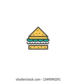 Sandwich icon design. Gastronomy icon vector illustration