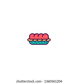 Sandwich icon design. Gastronomy icon vector illustration