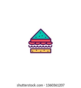 Sandwich icon design. Gastronomy icon vector illustration