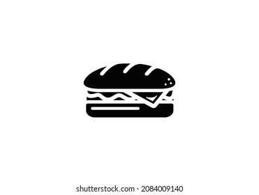 Sandwich-Icon-Design, Vektorgrafik