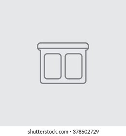 Sandwich icon flat vector illustration