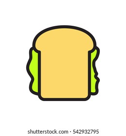 sandwich icon illustration isolated vector sign symbol