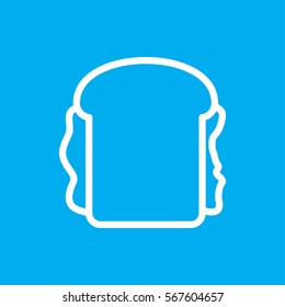 sandwich icon illustration isolated vector sign symbol