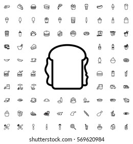 sandwich icon illustration isolated vector sign symbol