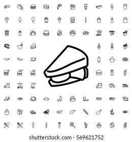 sandwich icon illustration isolated vector sign symbol