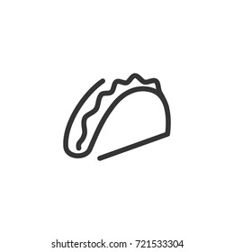 Sandwich icon, illustration isolated vector sign symbol