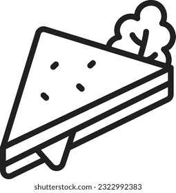 Sandwich Icon image. Suitable for mobile application.