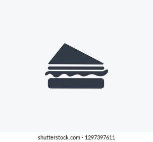 Sandwich icon isolated on clean background. Sandwich icon concept drawing icon in modern style. Vector illustration for your web mobile logo app UI design.