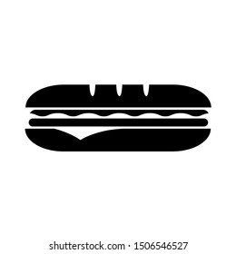 Sandwich icon, logo isolated on white background