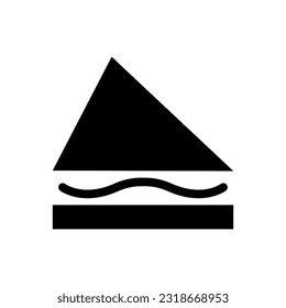 Sandwich icon, logo isolated on white background
