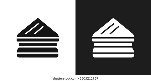 Sandwich icon logo set vector