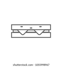 Sandwich icon logo vector