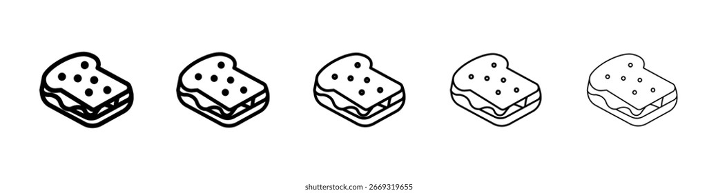 Ícone de sanduíche para conceito móvel e web design.