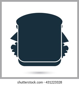 Sandwich icon on the background