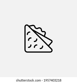 Sandwich icon sign vector,Symbol, logo illustration for web and mobile