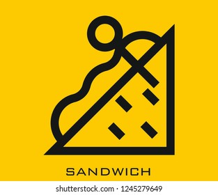 Sandwich icon signs