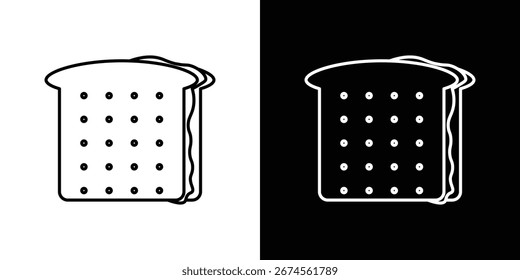 Sandwich icon. Simple Minimal Pictogram. Vector