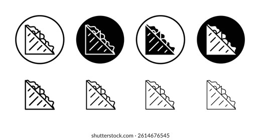 Sandwich icon Simple outline vector logo