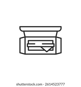 Sandwich icon. Simple sandwich icon for social media, app, and web design. Vector illustration