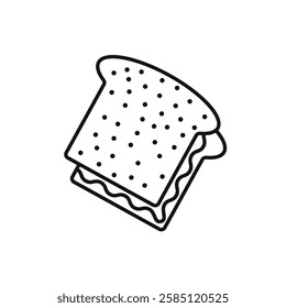 Sandwich icon. simple thin line vector icon